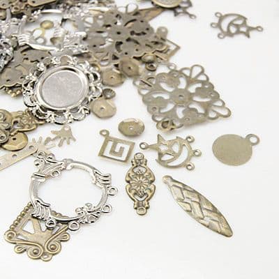 Altered Art Assorted Iron Findings Grab Bag - 15g
