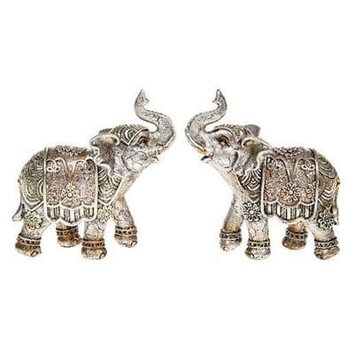 Antique Silver Elephant Small