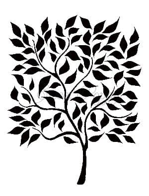 Autumn Leaves Sweet Poppy Stencil