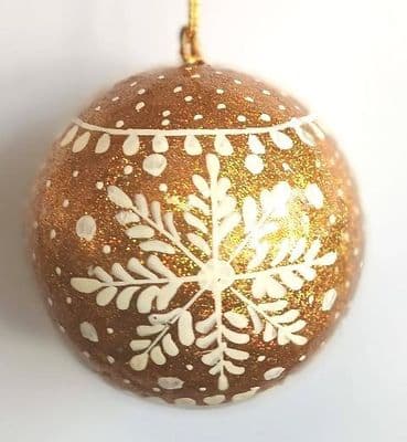 Bauble - Frozen Gold