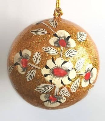 Bauble - Glitter Daisies