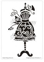 Bella (Dress 1) Sweet Poppy Stencil