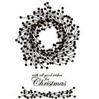 Berry Wreath Clear Woodware Stamp (JGS468)