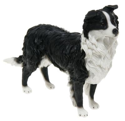 Best of Breed Sheepdog Black & White Standing Dog ornament