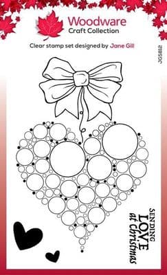 Big Bubble Bauble - Heart Woodware Clear Stamp (JGS812)