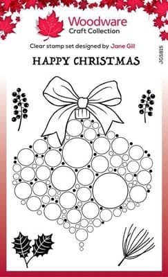 Big Bubble Bauble - Twigs & Berries Woodware Clear Stamp (JGS815)