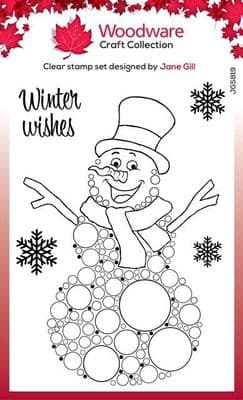 Big Bubble - Snowman Woodware Clear Stamp (JGS819)