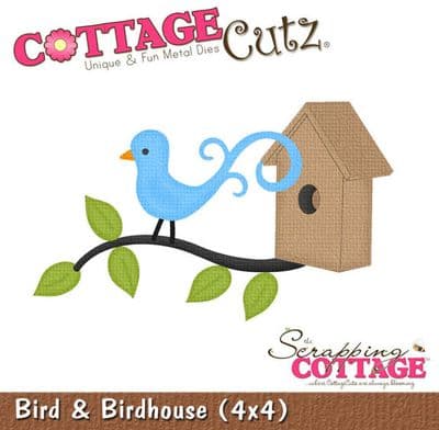 Bird and Birdhouse Shape Cottage Cutz Dies