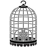 Birdcage Dreamweaver Stencil (LL3012)