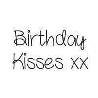 Birthday Kisses Just Words Clear Woodware Stamp (JWS068)