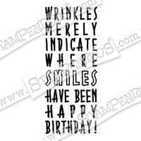 Brithday Wrinkles Stampendous Cling Stamp (CRN264)
