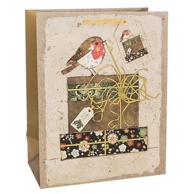Bug Art Gift Bag Large Robin