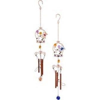 Butterfly and flower windchime