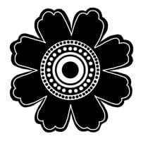 Caitlin Single Flower Woodware Clear Stamp (JGS193)