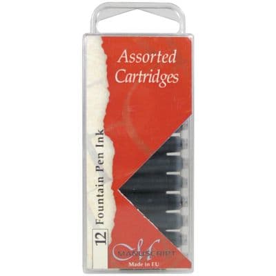 Calligraphy Refill Cartridges (Assorted colours) - Manuscript
