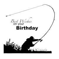 Casting The Bait Clear Woodware Stamp (JGS172)