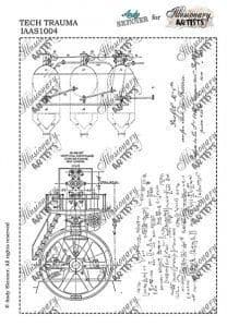 Chocolate Baroque Andy Skinner Tech Trauma Rubber Stamp
