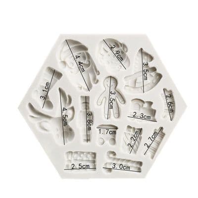 Christmas Elements Silicone mould