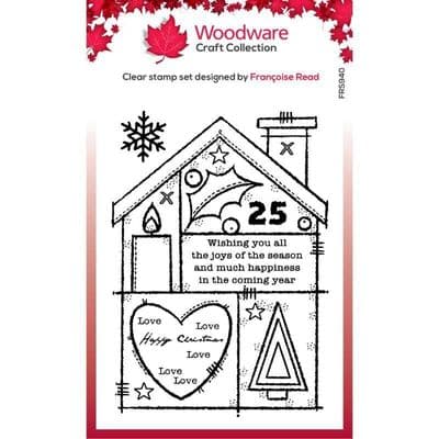 Christmas House Woodware Clear Stamp (FRS940)