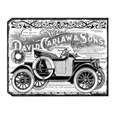 Chunky Vintage Car Tag Crafty Individuals Stamp (CI-405)