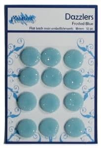 Circle Dazzlers - 18mm (Pack of 12) - Frosted Blue