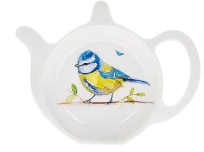 Country Life Birds Tea Bag Tidy - blue tit