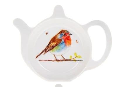 Country Life Birds Tea Bag Tidy - robin