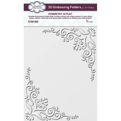 Creative Expressions 3D Embossing Folder 5 3/4 x 7 1/2 Symmetry In Play (EF3D-036)