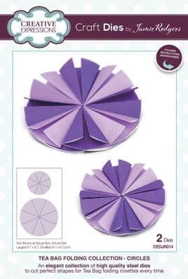 Creative Expressions Jamie Rodgers Tea Bag Folding Circles Craft Die (CEDJR014)