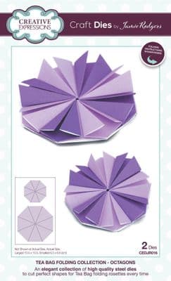 Creative Expressions Jamie Rodgers Tea Bag Folding Octagons Craft Die (CEDJR016)