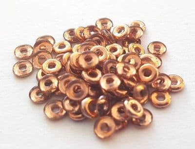 Crystal Capri Gold O-Beads 1x3.8mm (5g)