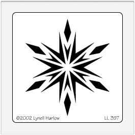 Crystal Snowflake Dreamweaver Stencil LL397