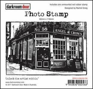 Darkroom Door Cling Mounted Stamp - English Pub