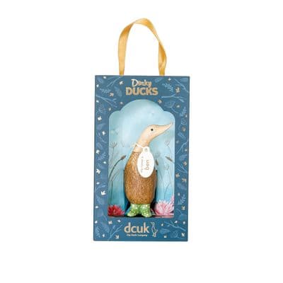 DCUK Dinky Ducks Natural Welly Spotted Boxed - Green