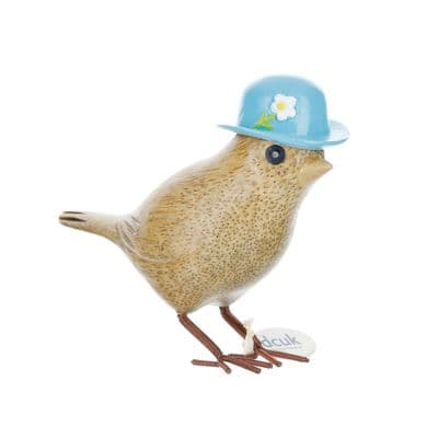 DCUK Garden Birds in Bird Box - Blue Flower Hat