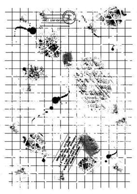 Dirty Grid Clear Woodware Stamp (FRS726)