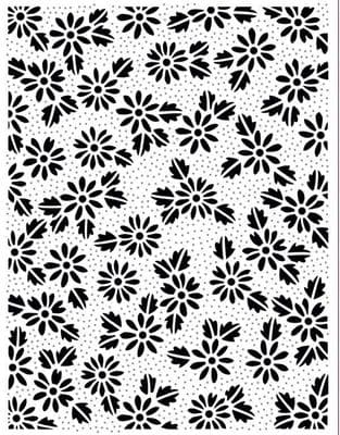 Dotted Daisies Pinpoint 190mmx145mm Embossing Folder (EFPP-011)