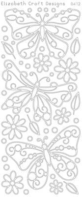 Double Sided Stickers - Big Butterfly Peel-Off Sticker