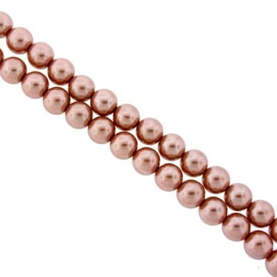 Dyed Round Glass Pearl Beads - 3mm (over 100) - Topaz