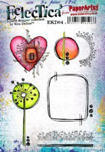 E³ Kim Dellow 04 (A5 set, trimmed, on EZ) EKD04 PaperArtsy Stamp