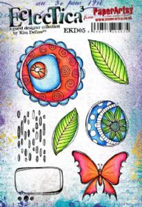 E³ Kim Dellow 05 (A5 set, trimmed, on EZ) EKD05 PaperArtsy Stamp