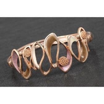 Earthy Tones Frilly Half Bracelet