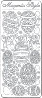 Easter Eggs Black Peel-off Sticker
