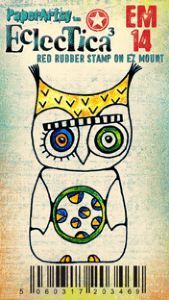 Eclectica Mini 14 PaperArtsy Stamp (Owl) (EM14)