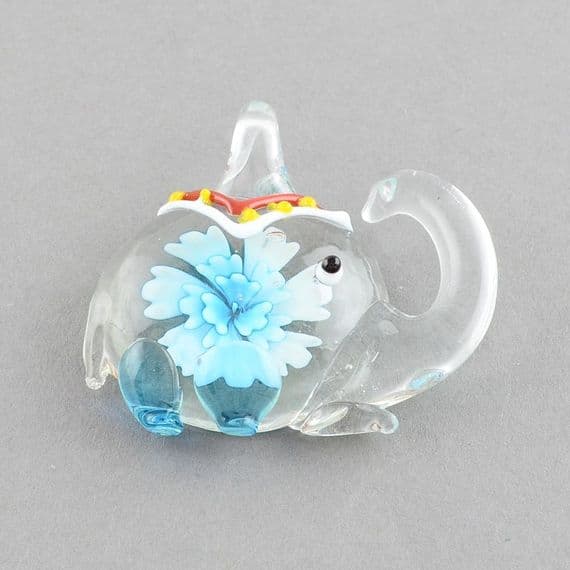 Elephant Glass Pendant (single)