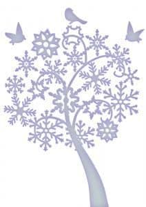 Embossing Folder Ho Ho Ho collection Tranquil Happiness