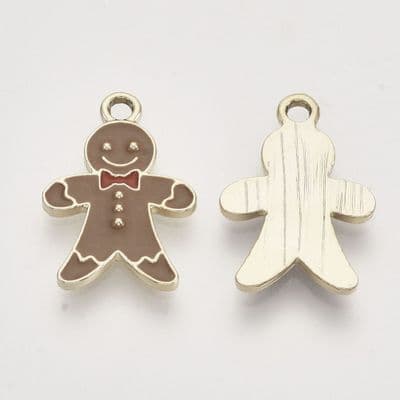 Enamel Gingerbread Man Charm (2)