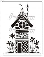 Fairy Zen House Sweet Poppy Stencil