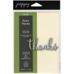 Fancy Thanks Memory Box Poppystamps Die (1118)