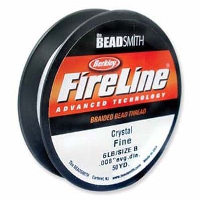Fireline Thread 6lb crystal clear 50yd